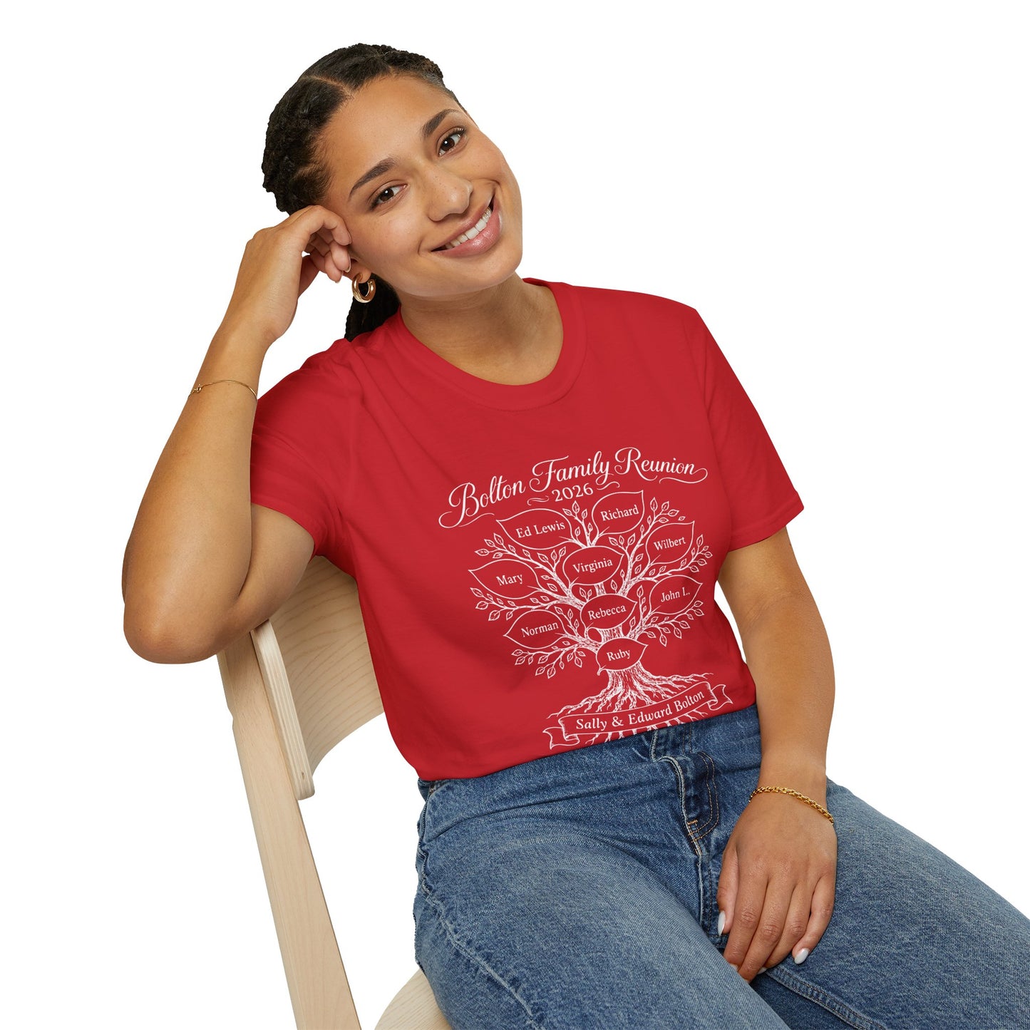 Family Reunion T-Shirt — Personalized Bolton Family Tree 2026